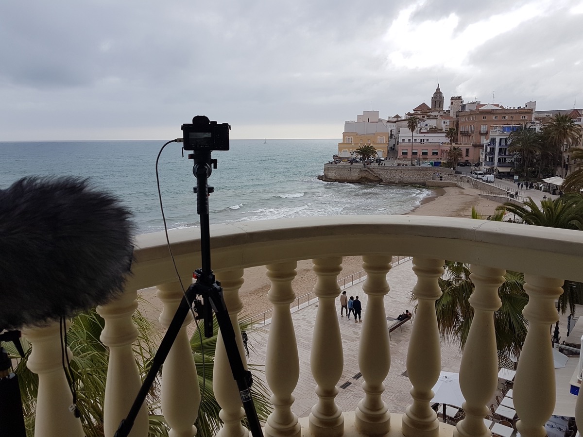 Sitges balcony recording location