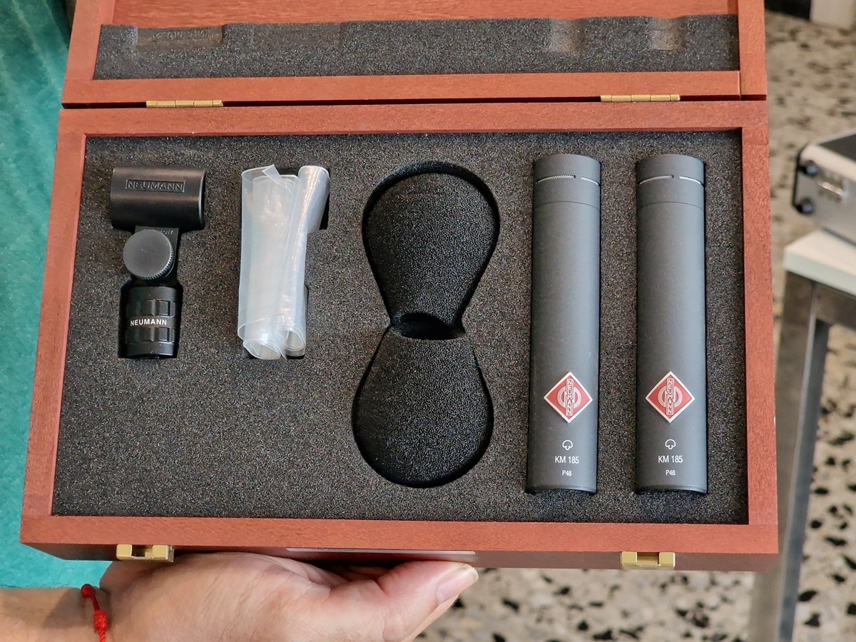 Neumann KM 185 field recording equipment