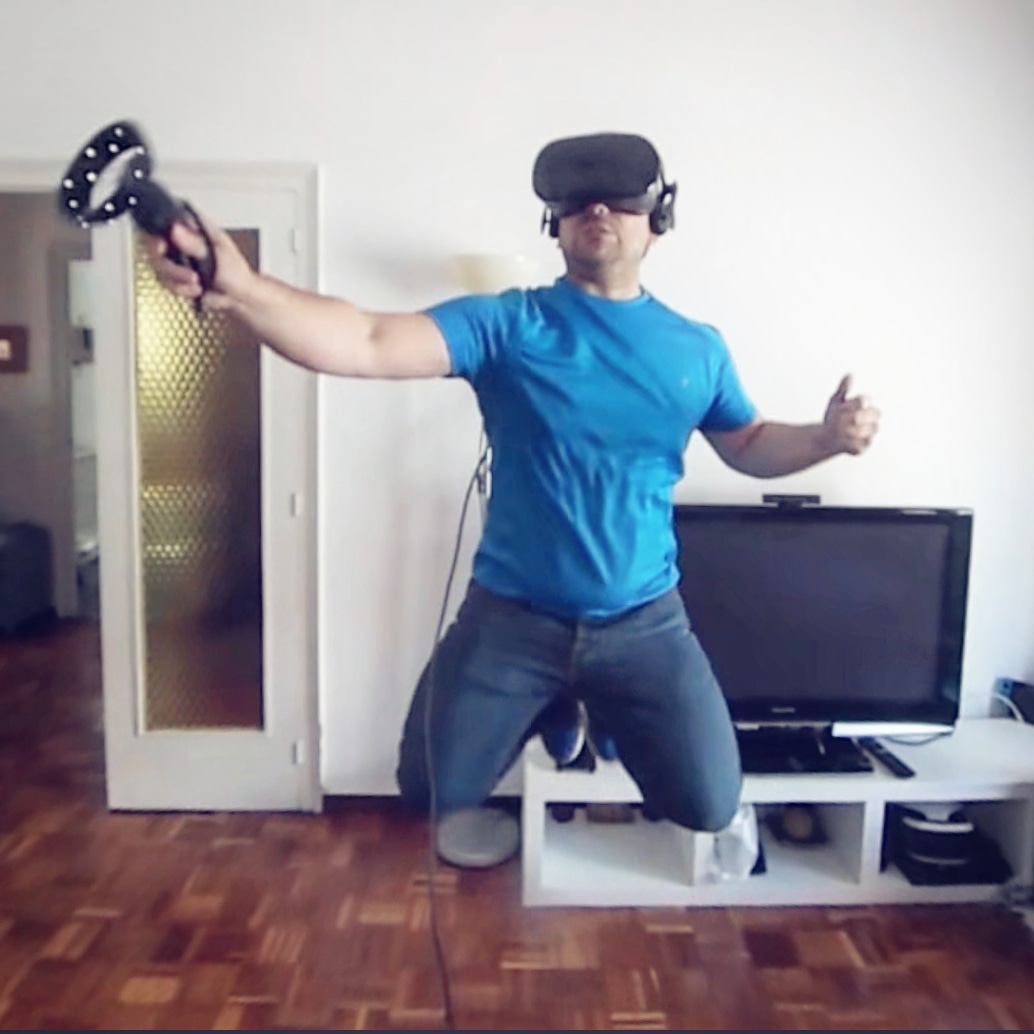 VR headset for Acerting Art VR experience