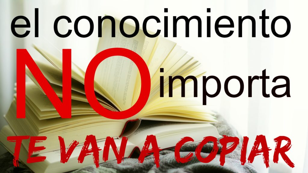 el conocimiento no importa